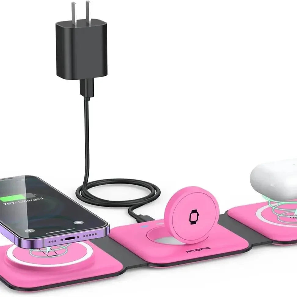 EverestVault™ 3-in-1 Magnetic Wireless Charging Dock - EVERESTVAULT