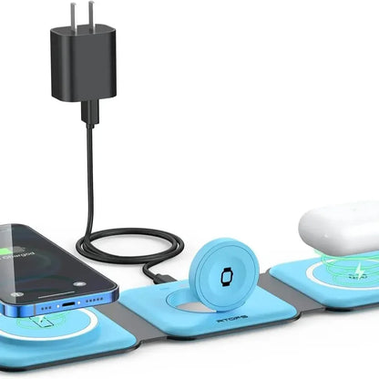 EverestVault™ 3-in-1 Magnetic Wireless Charging Dock - EVERESTVAULT