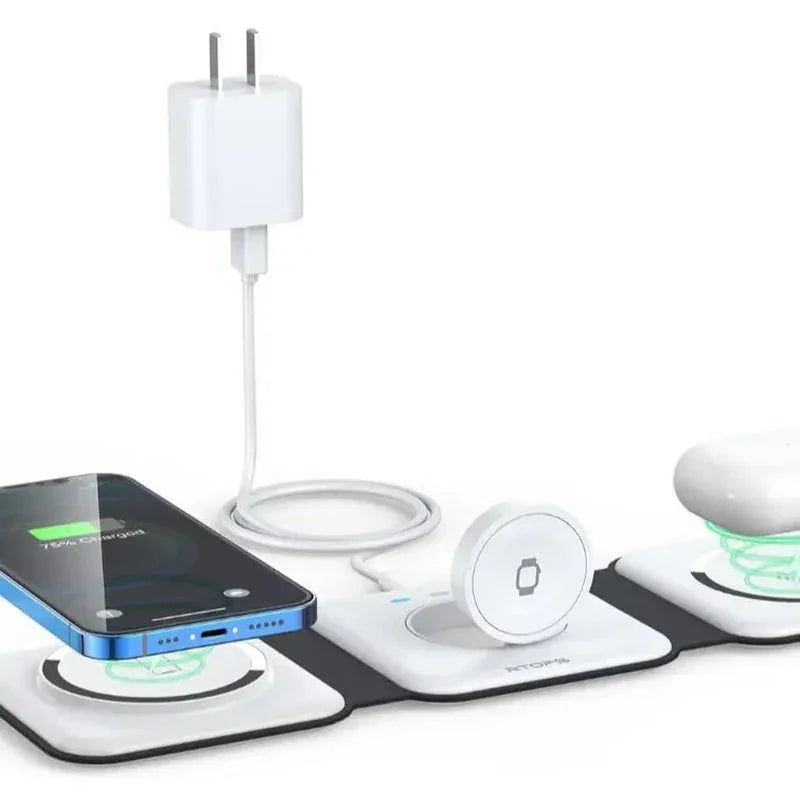 EverestVault™ 3-in-1 Magnetic Wireless Charging Dock - EVERESTVAULT