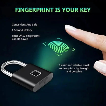 Mini Smart Fingerprint Padlock - EVERESTVAULT