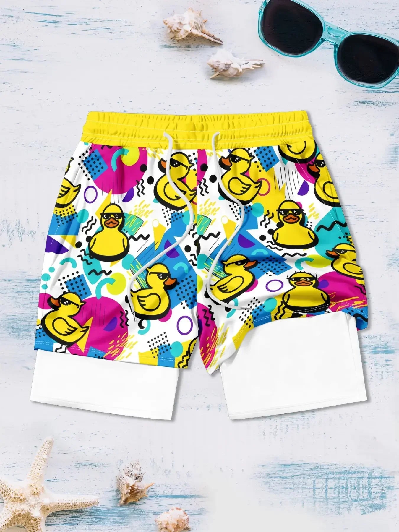 EverestVolt™ Vintage Duck Quick-Dry Swim Shorts - EVERESTVAULT