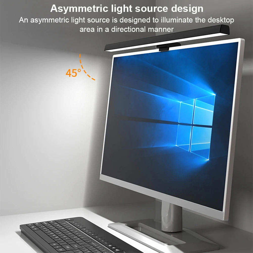 LED Monitor Light Bar – Dimmable, USB Powered, Flicker-Free
