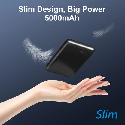 Magnetic Wireless Power Bank 5000mAh – 20W Fast Charge, USB-C