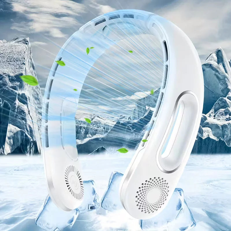 Wearable Neck Fan – USB Rechargeable, Bladeless, 16H Battery