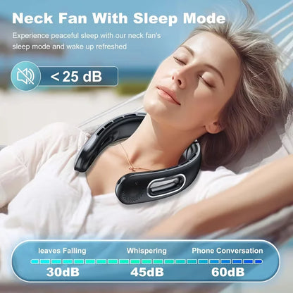 Wearable Neck Fan – USB Rechargeable, Bladeless, 16H Battery