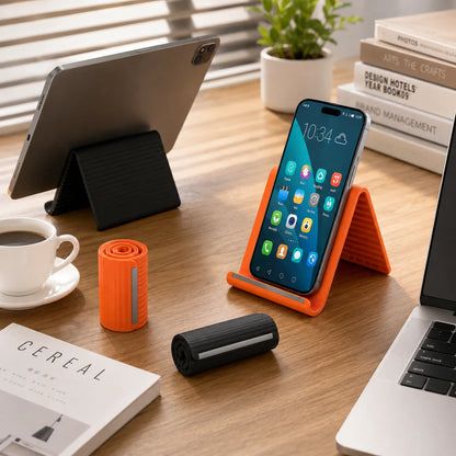Foldable Silicone Phone & Tablet Stand – Non-Slip, Portable (2-Pack)