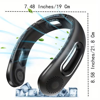 Wearable Neck Fan – USB Rechargeable, Bladeless, 16H Battery