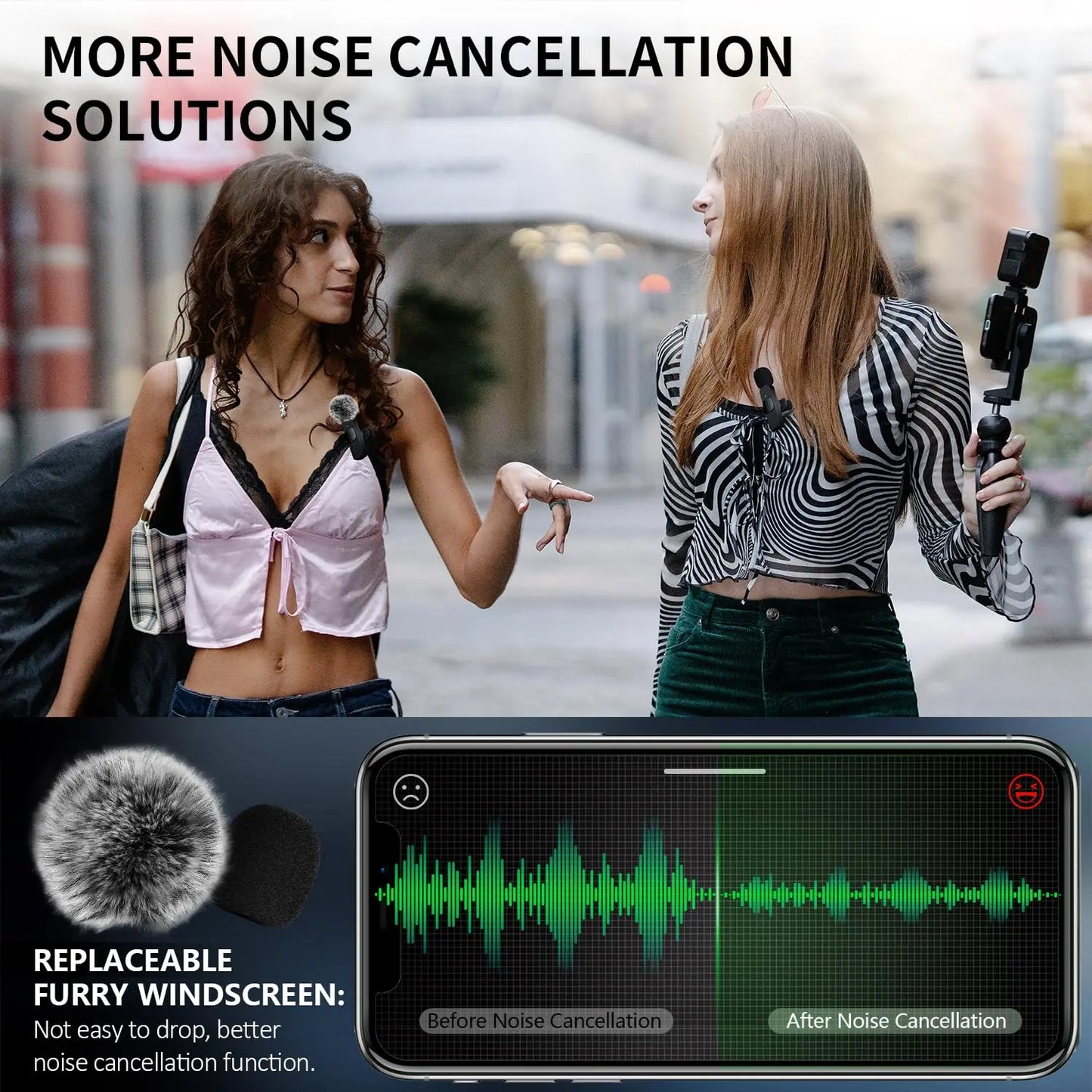 Wireless Lavalier Microphone Set – Crystal Clear Sound for iPhone, Android & iPad - EVERESTVAULT