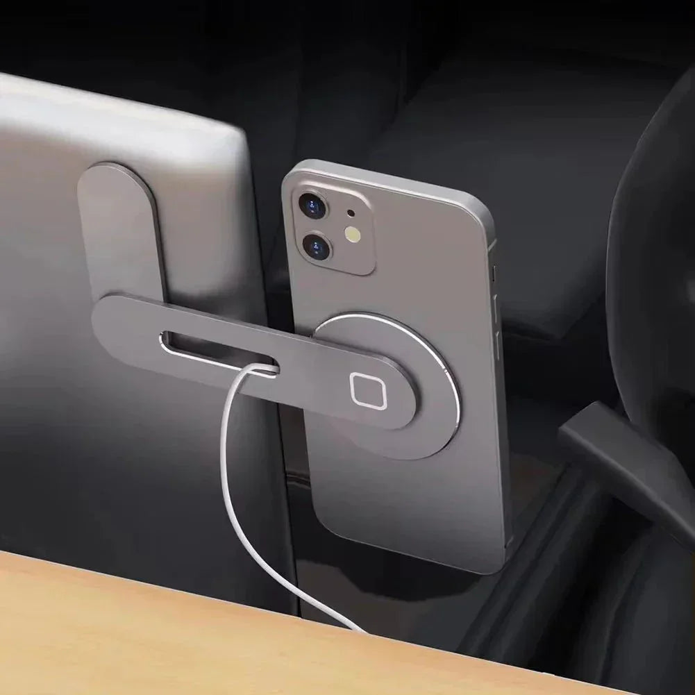 Magnetic Phone Stand for Laptop & Tesla – With 15W Wireless Charger Option - EVERESTVAULT
