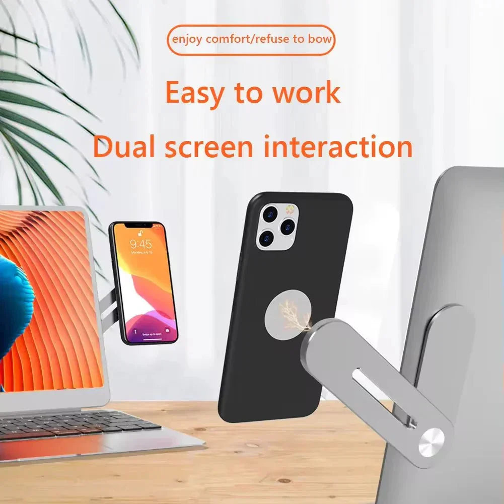 Magnetic Phone Stand for Laptop & Tesla – With 15W Wireless Charger Option - EVERESTVAULT