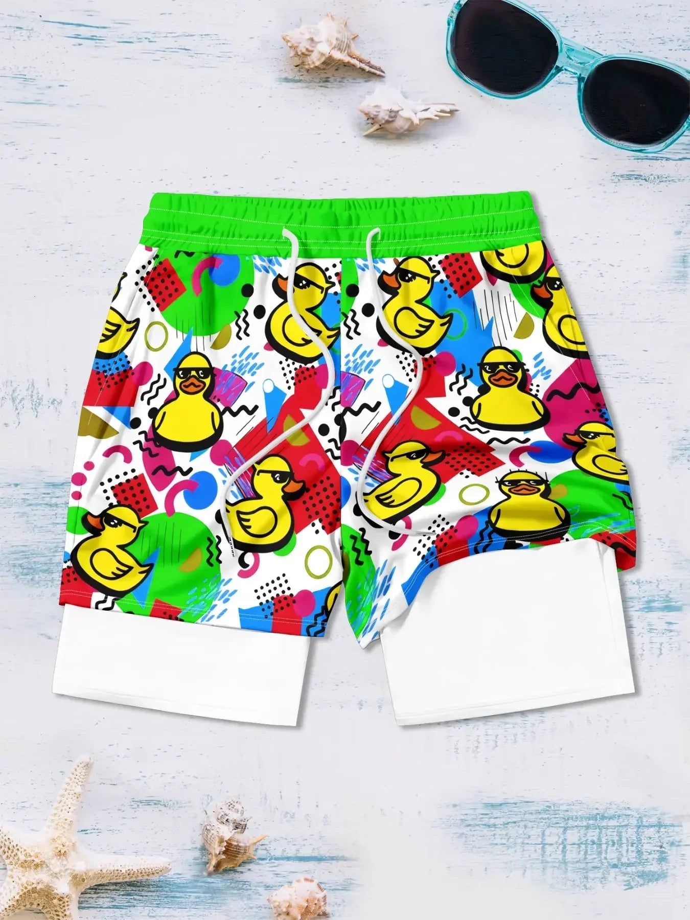 EverestVolt™ Vintage Duck Quick-Dry Swim Shorts - EVERESTVAULT
