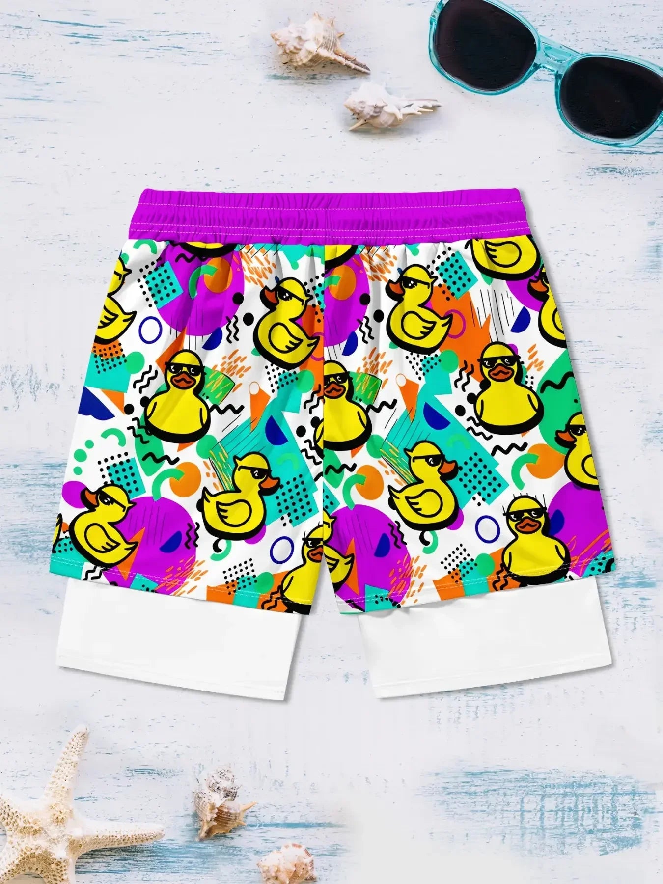 EverestVolt™ Vintage Duck Quick-Dry Swim Shorts - EVERESTVAULT
