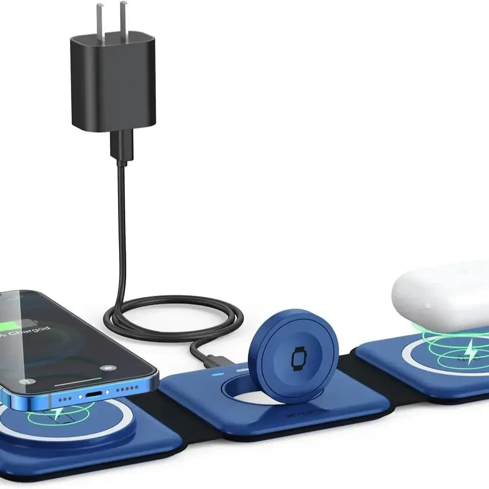 EverestVault™ 3-in-1 Magnetic Wireless Charging Dock - EVERESTVAULT