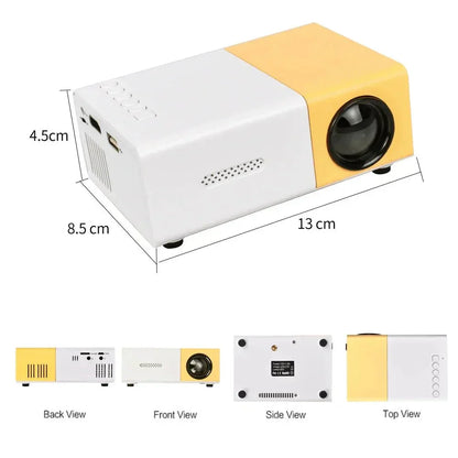 YG300 Pro Mini Projector – Portable LED, 1080P & 4K Support - EVERESTVAULT