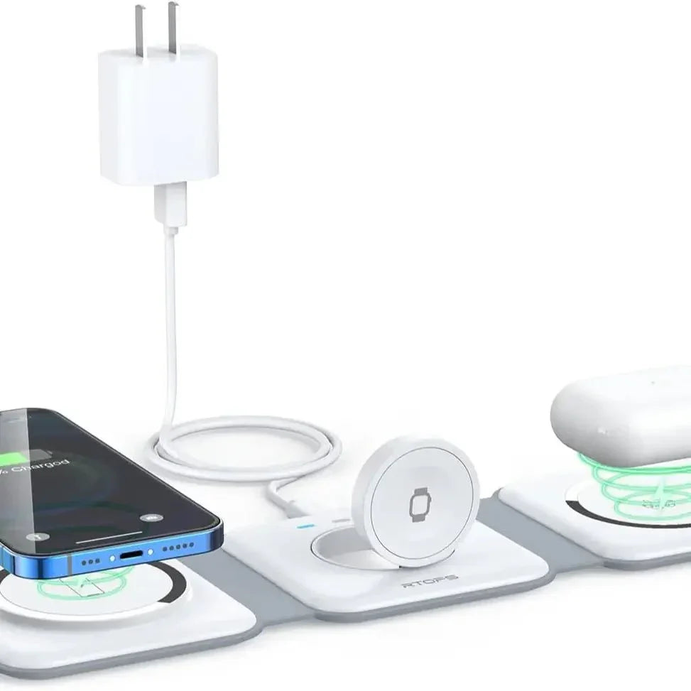 EverestVault™ 3-in-1 Magnetic Wireless Charging Dock - EVERESTVAULT